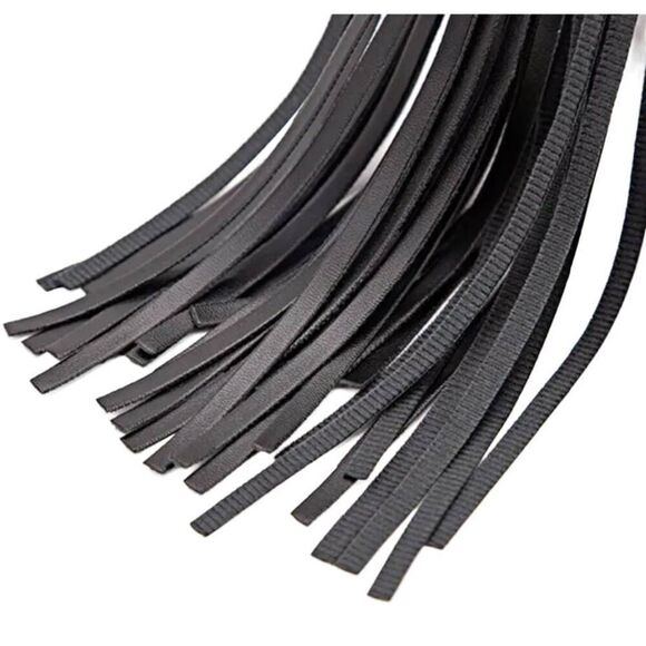 BDSM Black 4 Piece Leather Training Fetish Set - Picture 4 of 6